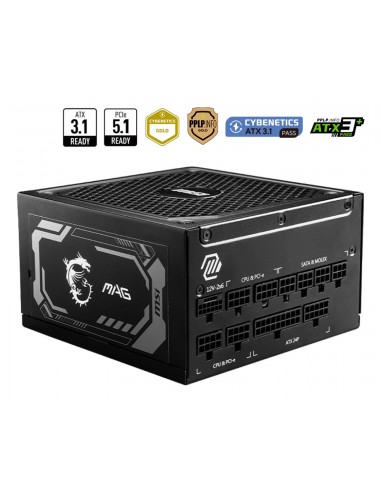 FUENTE ALIMENTACION MSI MEG A1250GL PCIE5 1250W 80 PLUS GOLD