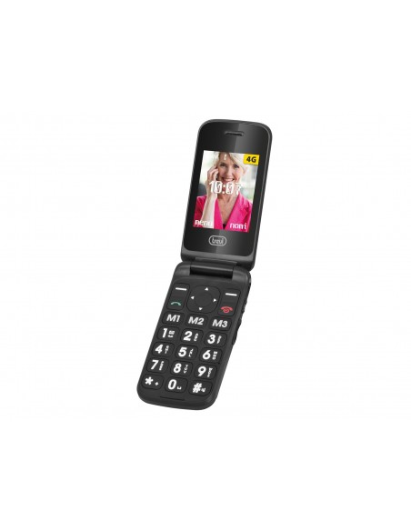 TELEFONO TREVI FLEX PLUS 90 4G FLIP SENIOR PHONE DUAL SCREEN BLACK