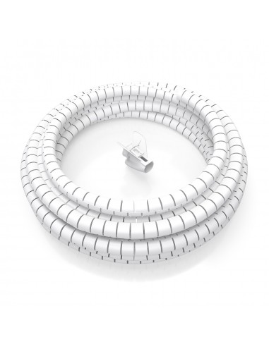 ORGANIZADOR CABLE AISENS EN ESPIRAL 25MM BLANCO 2.0M