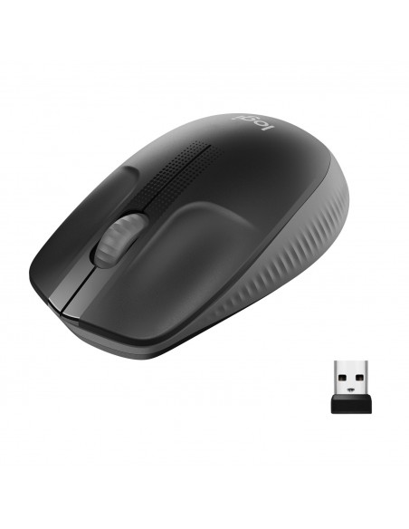 RATON LOGITECH M190 INALAMBRICO NEGRO GRIS