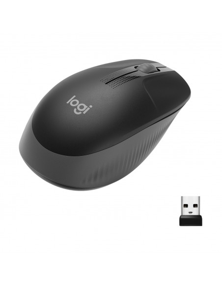 RATON LOGITECH M190 INALAMBRICO NEGRO GRIS