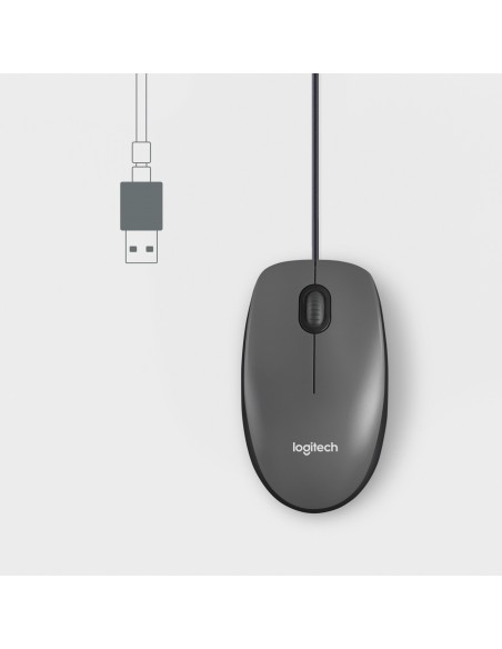 RATON LOGITECH M100 ALAMBRICO NEGRO