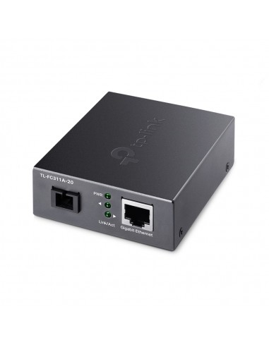 CONVERSOR MEDIOS TP LINK TL-FC311A-20 MONO MODE WDM A SC-RJ45 GIGA 20KM
