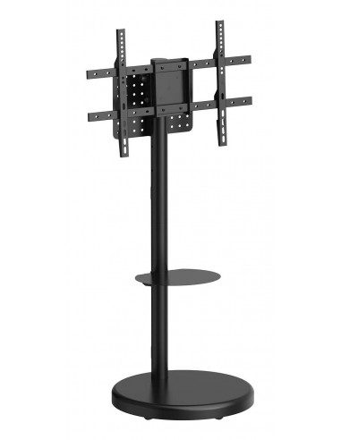 SOPORTE AISENS SUELO RUEDAS BANDEJA DVD PANTALLA 50KG 37-86 NEGRO
