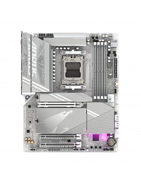 PLACA BASE GIGABYTE X870 A ELITE WF7 ICE G10 AM5 ATX 4XDDR5