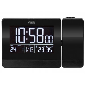 RELOJ DESPERTADOR TREVI EC 884 PJ CON PROJECTION DIGITAL ALARM CLOCK BLACK 2