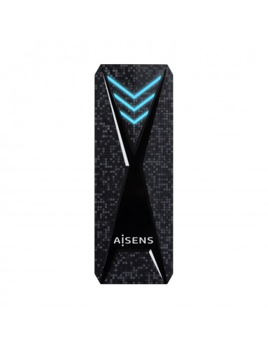 CAJA EXTERNA AISENS M.2 NGFF RGB GAMING ASM2-RGB013B NVMe A USB3.2 GEN2 NEGRA