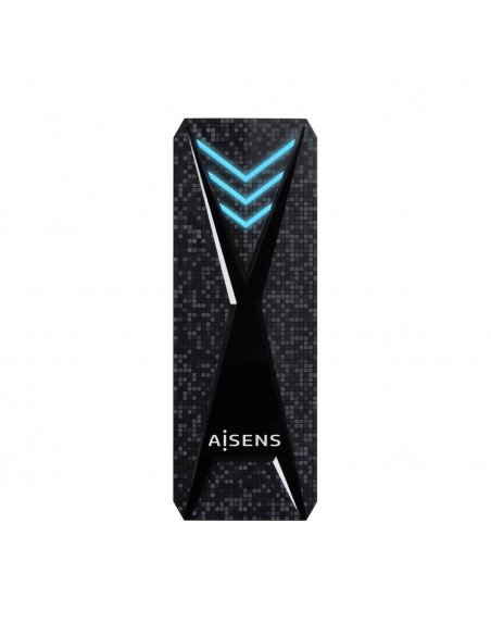 CAJA EXTERNA AISENS M.2 NGFF RGB GAMING ASM2-RGB013B NVMe A USB3.2 GEN2 NEGRA