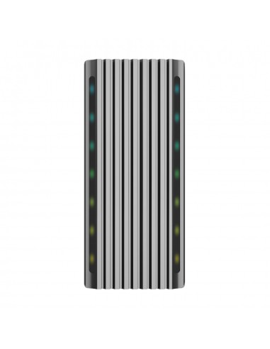 CAJA EXTERNA AISENS M.2 RGB GAMING SATA NVME A USB3.1 GEN2 GRIS