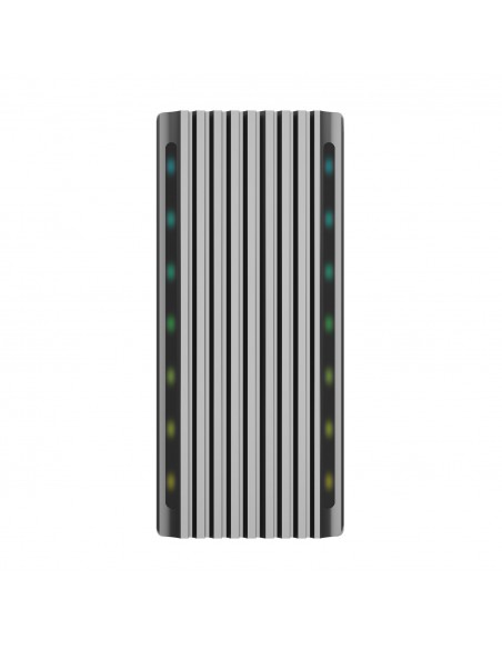 CAJA EXTERNA AISENS M.2 RGB GAMING SATA NVME A USB3.1 GEN2 GRIS