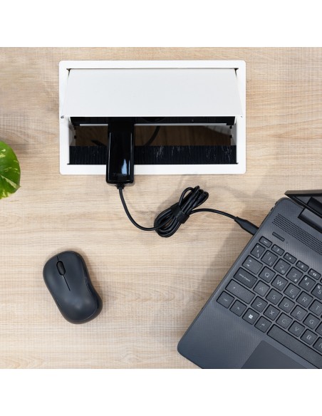 CARGADOR TOOQ PORTATIL GAN USB-C PD 45W CUBICO NEGRO