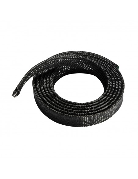 ORGANIZADOR CABLES AISENS POLIESTER 20MM NEGRO 1mt