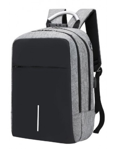 MOCHILA MAILLON BACKPACK GINEBRA USB 16" GRIS