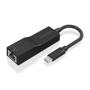 CONVERSOR AISENS USB3.1 GEN1 USB-C A ETHERNET GIGABIT NEGRO 11CM 2