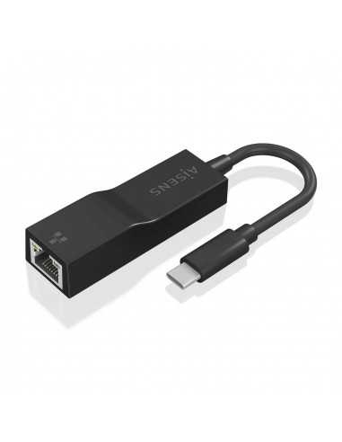 CONVERSOR AISENS USB3.1 GEN1 USB-C A ETHERNET GIGABIT NEGRO 11CM