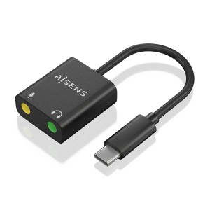 CONVERSOR AISENS USB-C A AUDIO 48KHZ USB-C M-2XJACK 3.5 H 10CM