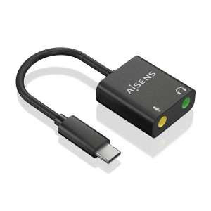 CONVERSOR AISENS USB-C A AUDIO 48KHZ USB-C M-2XJACK 3.5 H 10CM 2