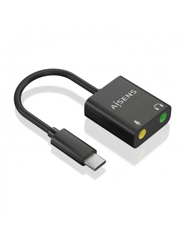 CONVERSOR AISENS USB-C A AUDIO 48KHZ USB-C M-2XJACK 3.5 H 10CM