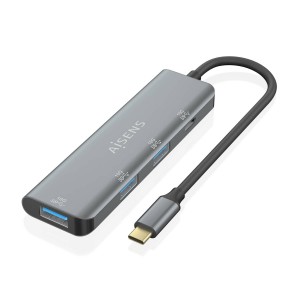 HUB AISENS USB 3.2 GEN2 10G USB-C USB-C M-1XUSB-C H-3XUSB-A H 15CM 2