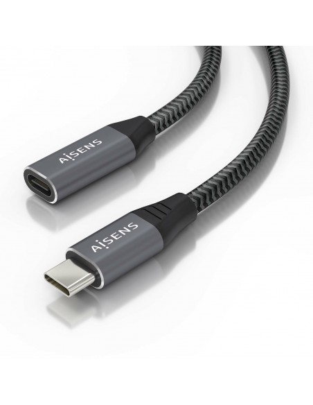 CABLE AISENS USB 3.2 GEN2X2 ALU 20GBPS 8K30 5A 100W USB-C M H 2.0M