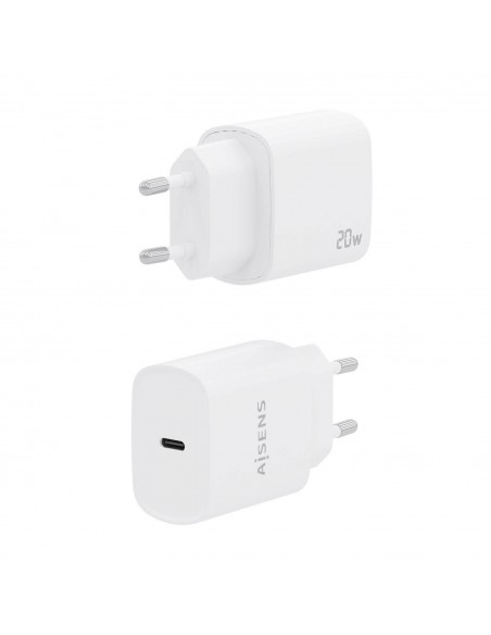 CARGADOR AISENS USB-C PD3.0 1 PUERTO 1XUSB-C 20W BLANCO
