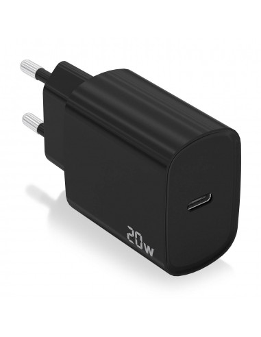 CARGADOR AISENS USB-C PD3.0 1 PUERTO 1XUSB-C 20W NEGRO