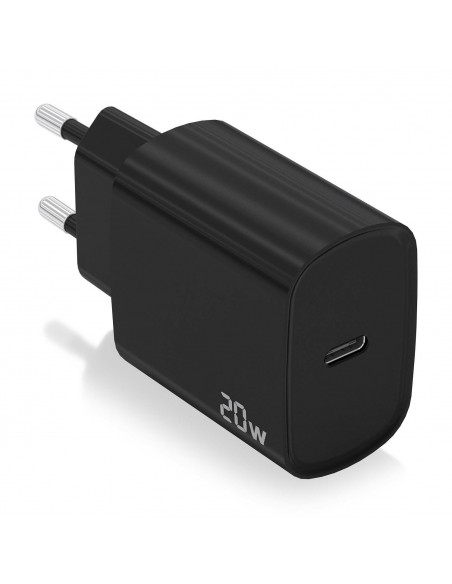 CARGADOR AISENS USB-C PD3.0 1 PUERTO 1XUSB-C 20W NEGRO