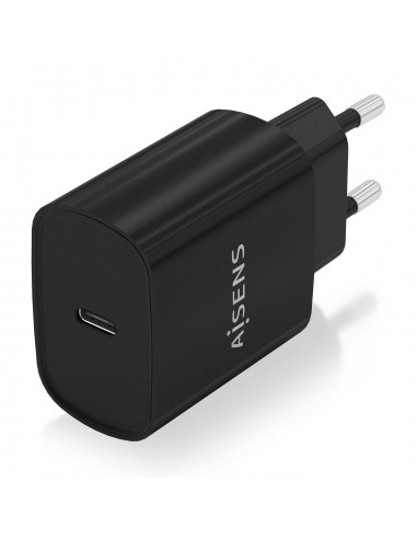 CARGADOR AISENS USB-C PD3.0 1 PUERTO 1XUSB-C 20W NEGRO