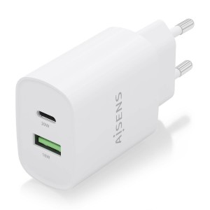 CARGADOR AISENS 20W 1XUSB-C PD3.0 1XUSB-A QC3.0 BLANCO 2