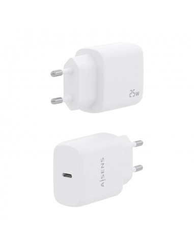 CARGADOR AISENS USB-C PD3.0 1 PUERTO 1XUSB-C 25W BLANCO