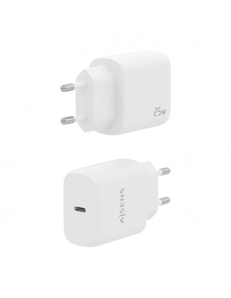 CARGADOR AISENS USB-C PD3.0 1 PUERTO 1XUSB-C 25W BLANCO