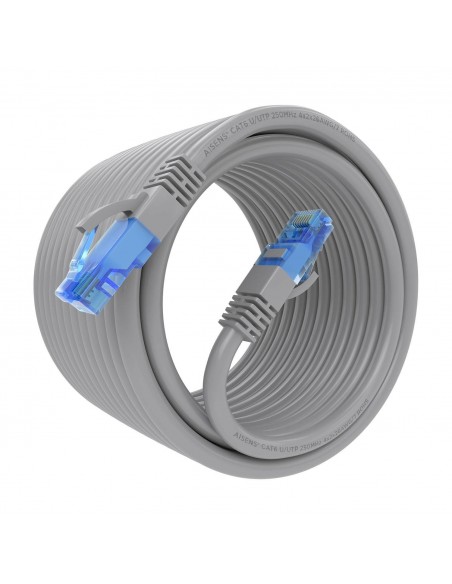 CABLE RED AISENS LATIGUILLO RJ45 CAT.6 UTP AWG26 CCA GRIS 10M