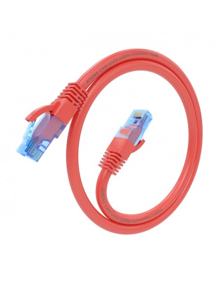 CABLE RED AISENS LATIGUILLO RJ45 CAT.6 UTP AWG26 CCA ROJO 25CM