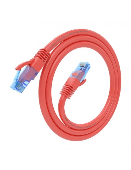 CABLE RED AISENS LATIGUILLO RJ45 CAT.6 UTP AWG26 CCA ROJO 0.75M