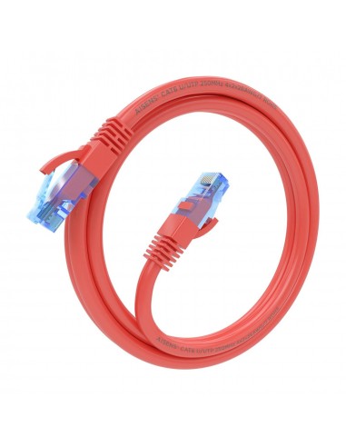 CABLE RED AISENS LATIGUILLO RJ45 CAT.6 UTP AWG26 CCA ROJO 1.0M