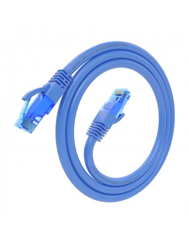 CABLE RED AISENS LATIGUILLO RJ45 CAT.6 UTP AWG26 CCA AZUL 0.75M