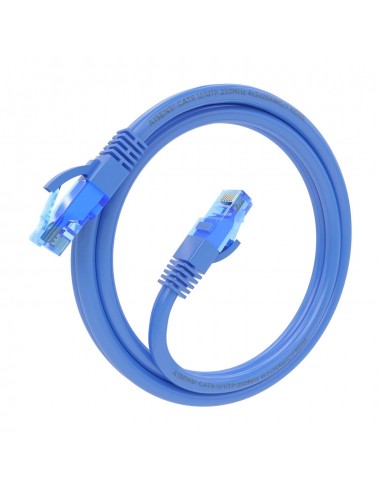 CABLE RED AISENS LATIGUILLO RJ45 CAT.6 UTP AWG26 CCA AZUL 1.0M