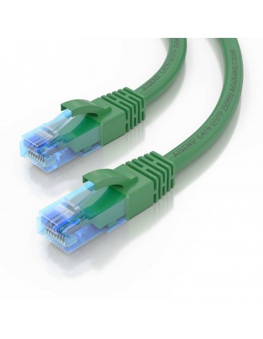 CABLE RED AISENS LATIGUILLO RJ45 CAT.6 UTP AWG26 CCA VERDE 0.5M