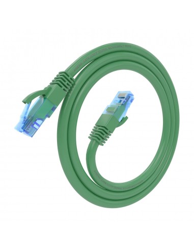 CABLE RED AISENS LATIGUILLO RJ45 CAT.6 UTP AWG26 CCA VERDE 0.75M
