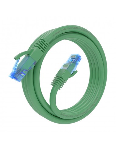 CABLE RED AISENS LATIGUILLO RJ45 CAT.6 UTP AWG26 CCA VERDE 3.0M