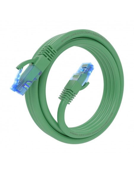 CABLE RED AISENS LATIGUILLO RJ45 CAT.6 UTP AWG26 CCA VERDE 3.0M