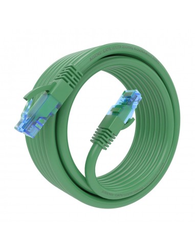 CABLE RED AISENS LATIGUILLO RJ45 CAT.6 UTP AWG26 CCA VERDE 5.0M