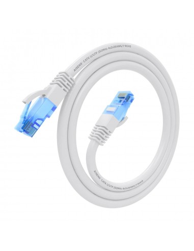 CABLE RED AISENS LATIGUILLO RJ45 CAT.6 UTP AWG26 CCA BLANCO 0.5M