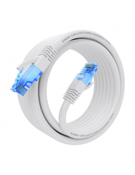 CABLE RED AISENS LATIGUILLO RJ45 CAT.6 UTP AWG26 CCA BLANCO 5.0M