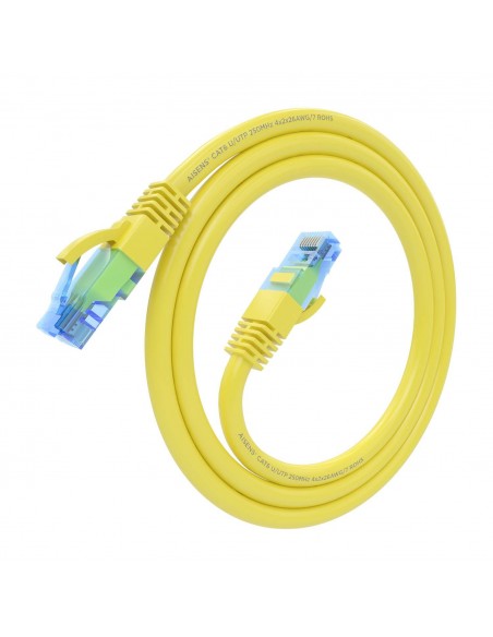 CABLE RED AISENS LATIGUILLO RJ45 CAT.6 UTP AWG26 CCA AMARILLO 0.75M