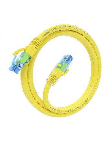 CABLE RED AISENS LATIGUILLO RJ45 CAT.6 UTP AWG26 CCA AMARILLO 1.5M