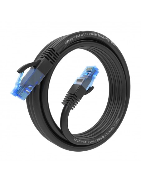 CABLE RED AISENS LATIGUILLO RJ45 CAT.6 UTP AWG26 CCA NEGRO 2.0M
