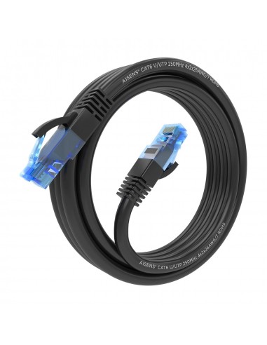 CABLE RED AISENS LATIGUILLO RJ45 CAT.6 UTP AWG26 CCA NEGRO 3.0M