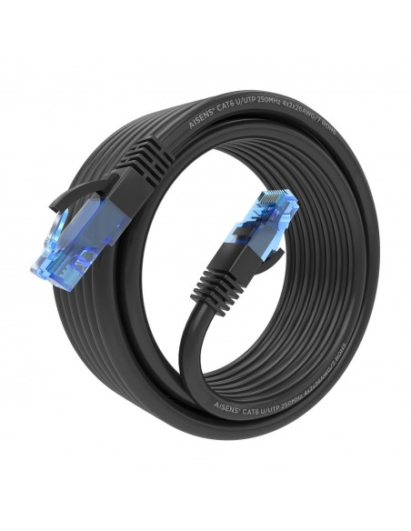 CABLE RED AISENS LATIGUILLO RJ45 CAT.6 UTP AWG26 CCA NEGRO 5.0M