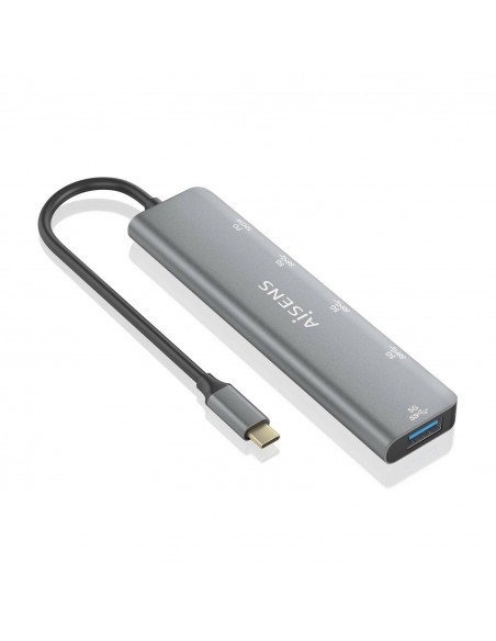 HUB AISENS USB 3.2 GEN1 USB-C M-USB-C PD100W H-USB-C H-3XUSB-A H